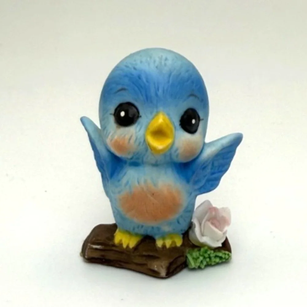 2-Josef Original Singing Bluebird & Keypoint Dallas BB Hug-VTG-Anthropomorphic
